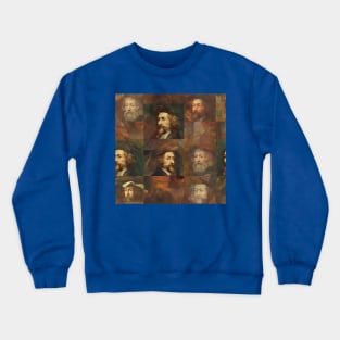 Rembrandt Paintings Mashup Crewneck Sweatshirt